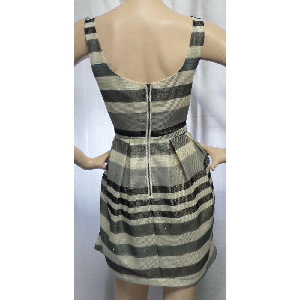 "Bcbgeneration" Multicolor Striped Glitter Mesh C… - image 2